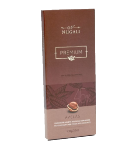 Chocolate Premium ao Leite com Avelãs 100g Nugali