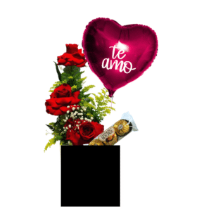 Caixa Eu Te Amo Com Balão